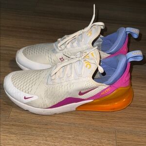 Nike Kids Air Max 270 - White and Pink